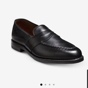NWOT Allen Edmonds Black Leather Slip-On Penny Loafers 14